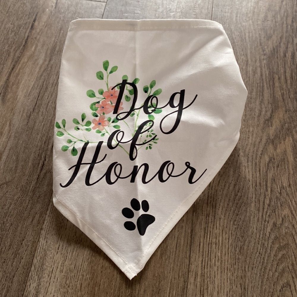 Wedding | NEW Dog of Honor Bandanna
